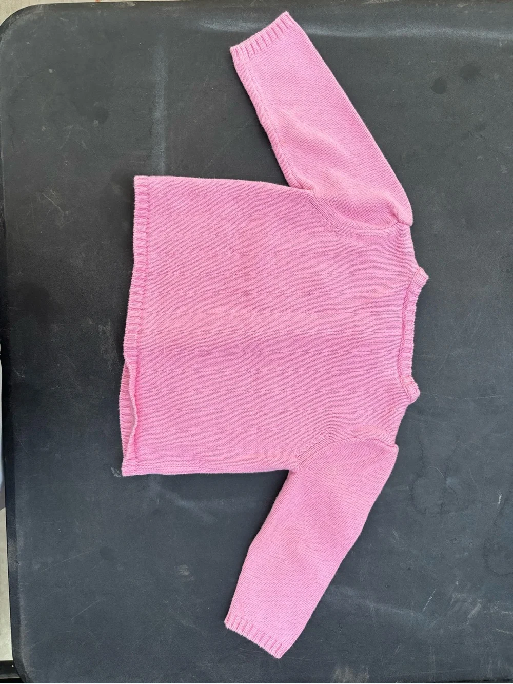 Gymboree Pink Monkey Pocket Cardigan with Polka Dot Accents